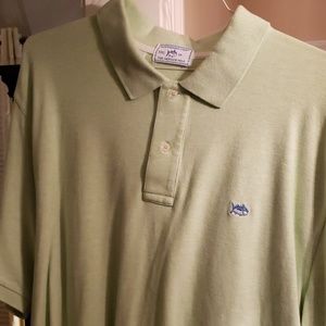 Mens Southern Tide XXL Seafoam Green Polo